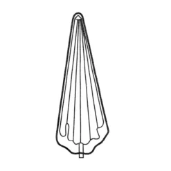 Housse de protection pour parasol droit