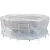 Housse de protection pour table ronde et 4 fauteuils