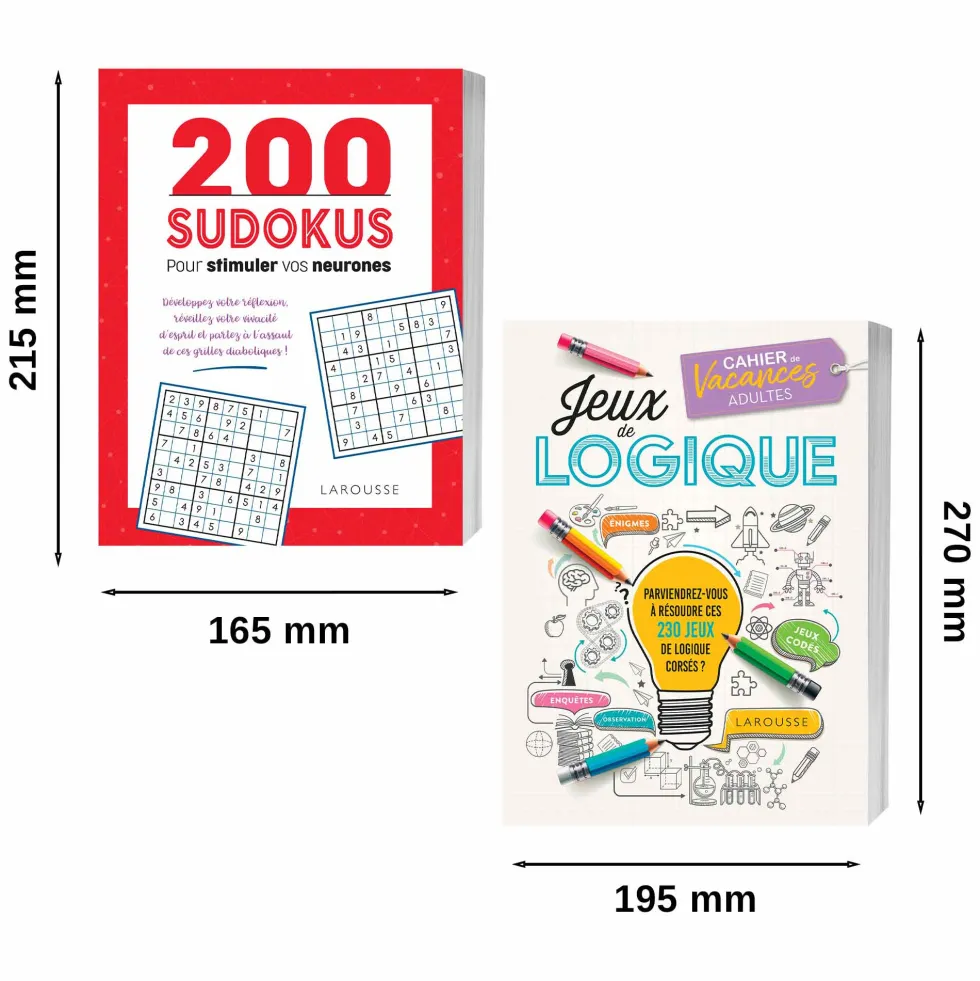 Jeux de logique + 200 sudokus pour stimuler vos neurones