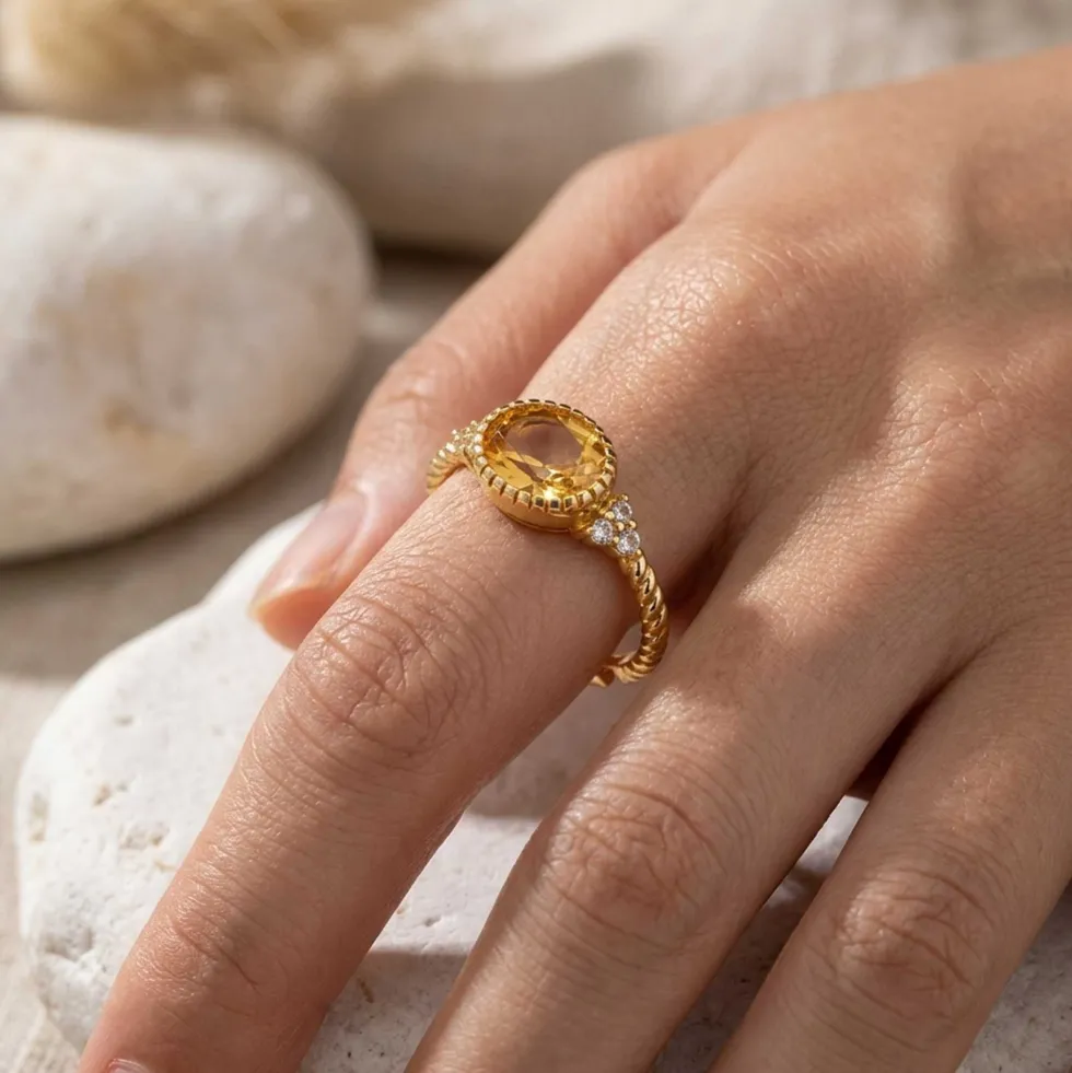 La bague soleil d’or