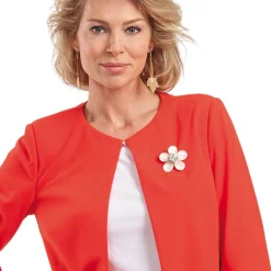 La broche fleur de nacre