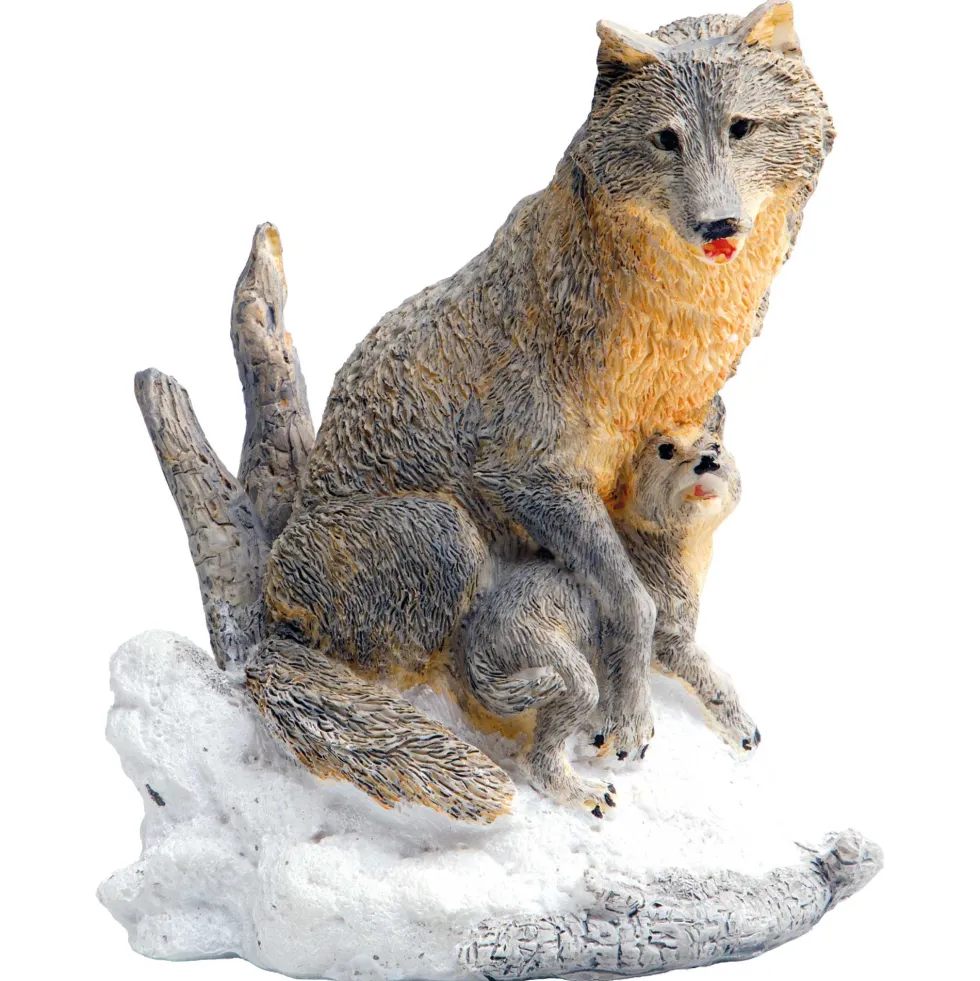 La figurine louve et son petit
