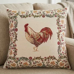 La housse de coussin coq