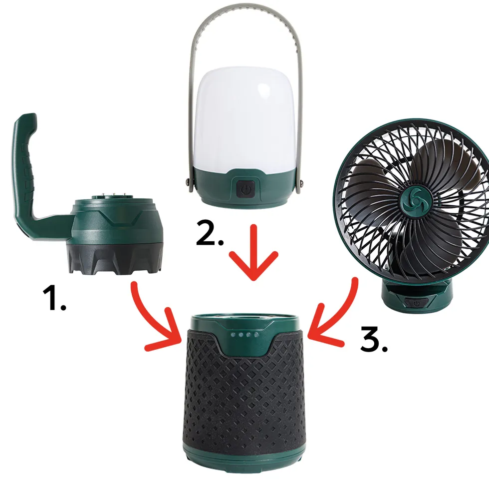 Lampe-ventilateur Power-3
