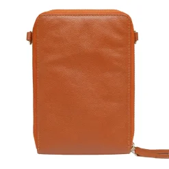 La pochette éventail cuir