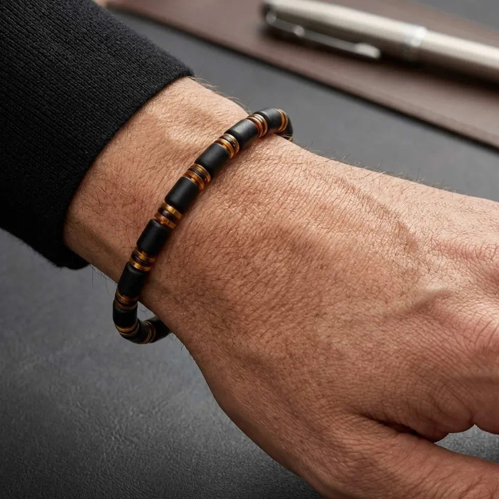Le bracelet ambre pour homme