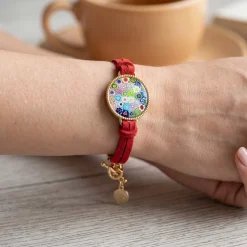 Le bracelet médaillon Millefiori