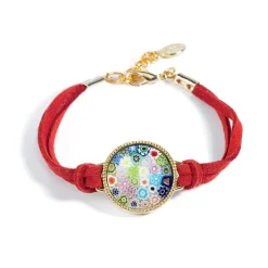 Le bracelet médaillon Millefiori