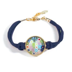 Le bracelet médaillon Millefiori