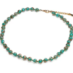 Le collier Murano émeraude