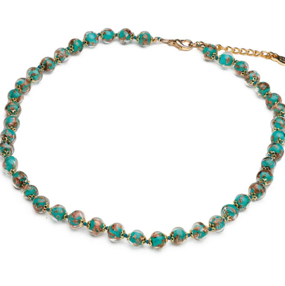 Le collier Murano émeraude