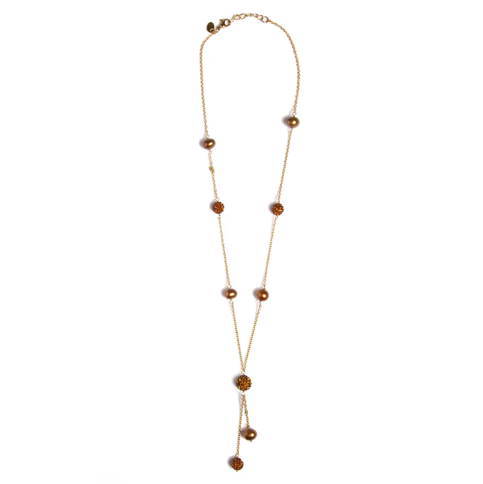 Le collier perles et shamballa