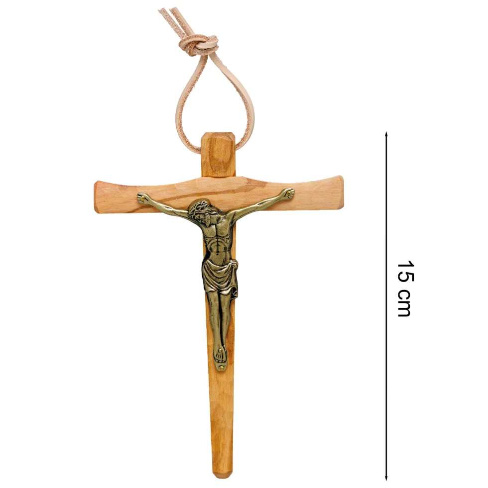 Le crucifix bois d’olivier