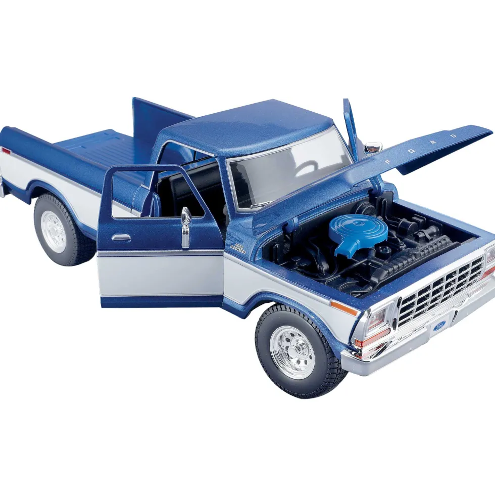 Le Ford F150 Pick-Up bleu de 1979