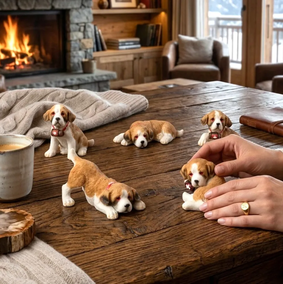 Le lot de cinq Saint-Bernard