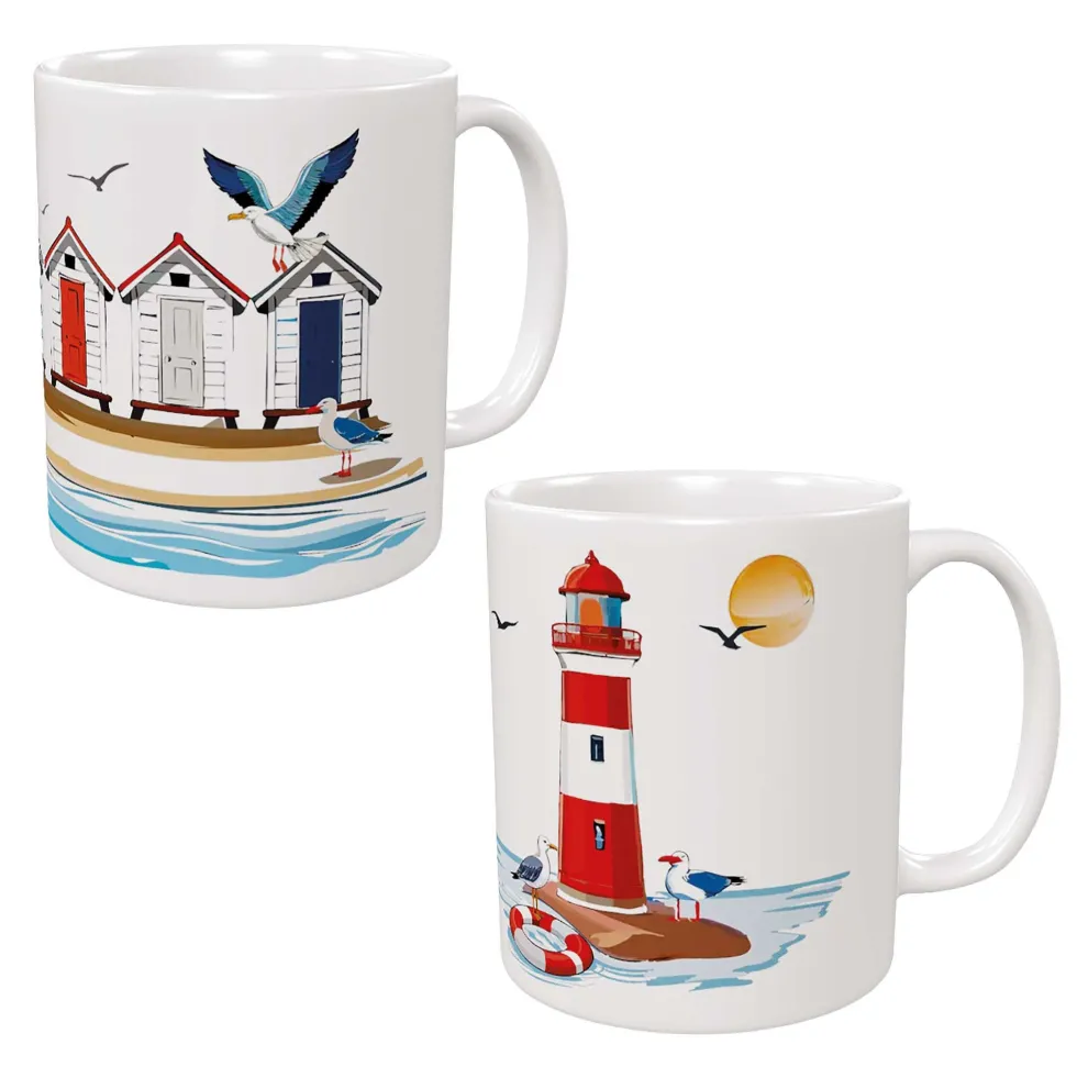 Le lot 2 mugs bord de mer