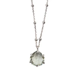 Le pendentif améthyste verte