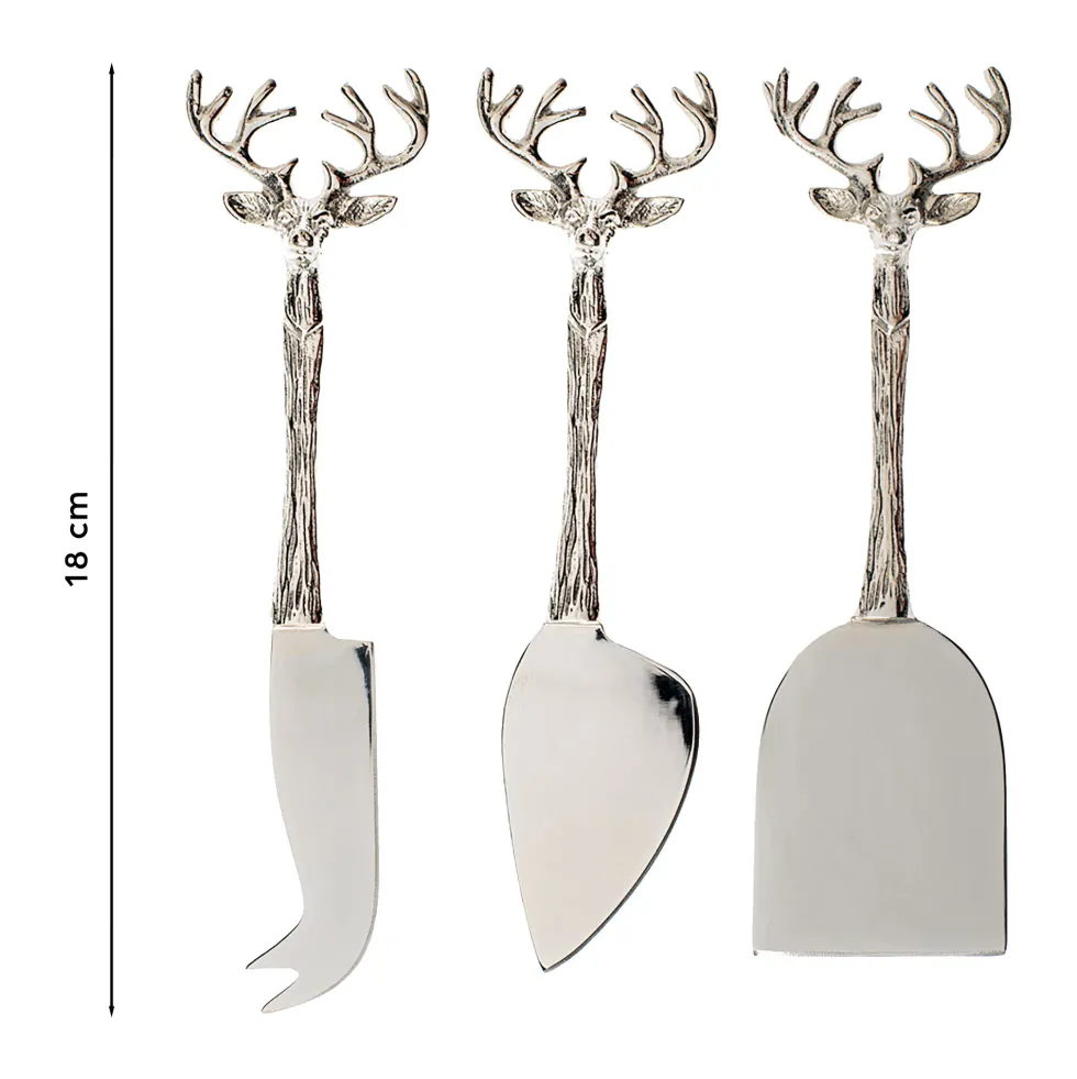 Les 3 couteaux à fromage Grand Cerf