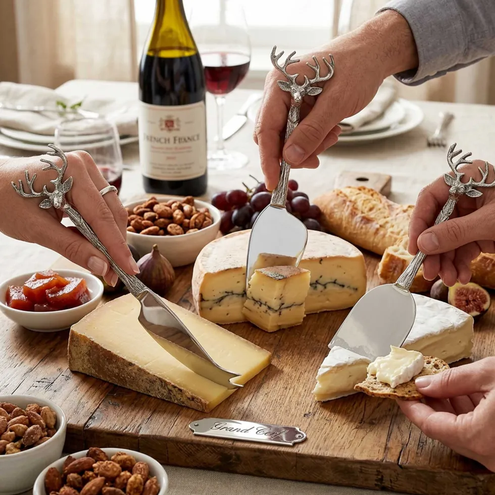Les 3 couteaux à fromage Grand Cerf