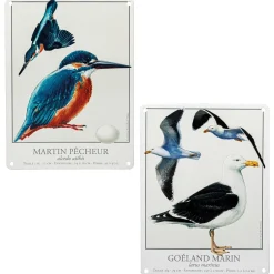 Les deux plaques oiseaux