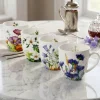 Les quatre mugs floraison