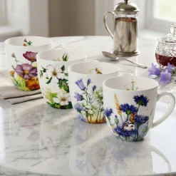 Les quatre mugs floraison