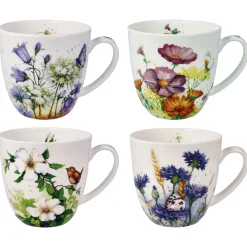 Les quatre mugs floraison