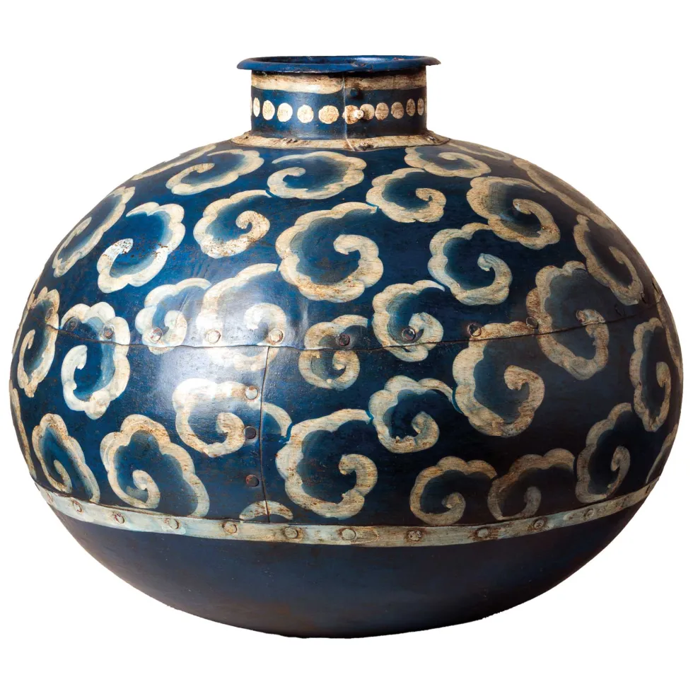 Le vase antique bleu