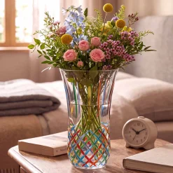 Le vase en cristal italien