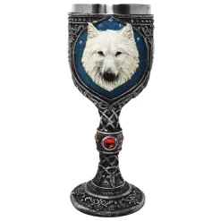 Le verre à pied loup blanc
