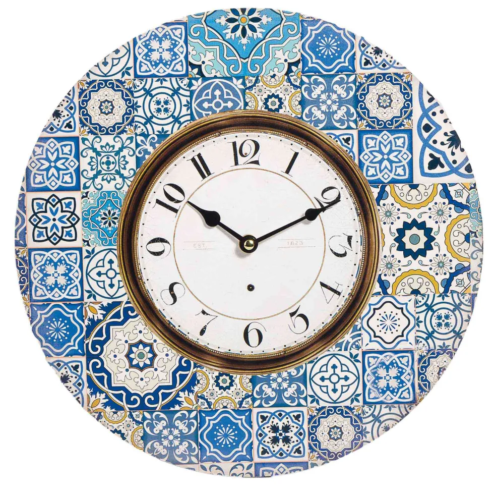 L’horloge carreaux de ciment
