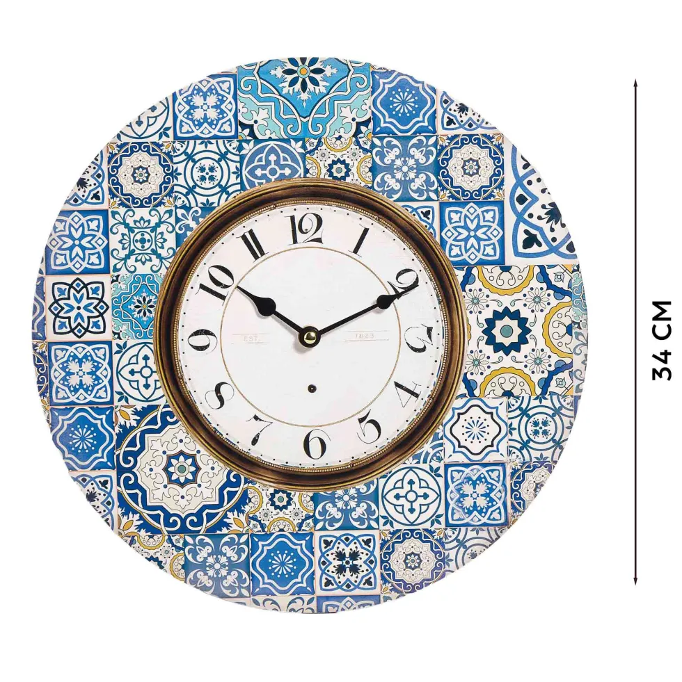 L’horloge carreaux de ciment