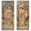 Lot 2 tapisseries Mucha