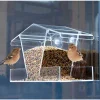 Mangeoire à oiseaux transparente