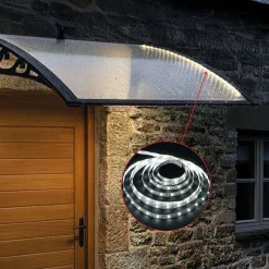 Marquise lumineuse solaire