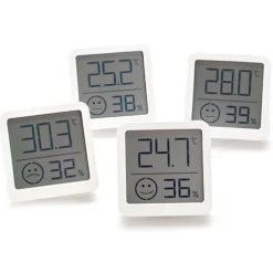 Mini thermomètre-hygromètre - les 4