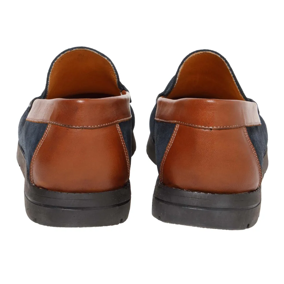 Mocassins bateau cuir et Nubuck