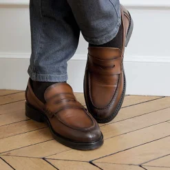 Mocassins cuir