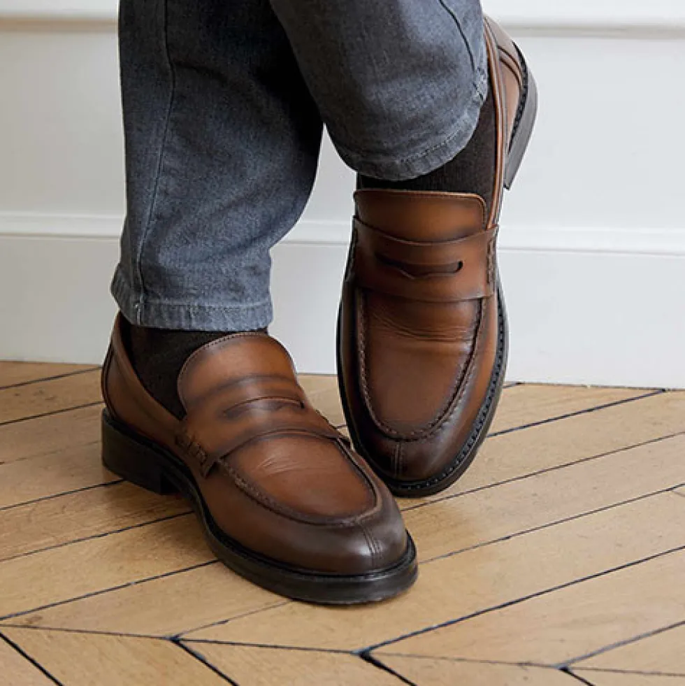 Mocassins cuir