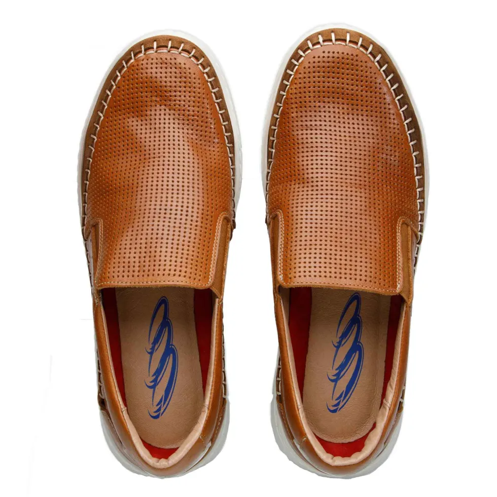 Mocassins cuir aéré confort