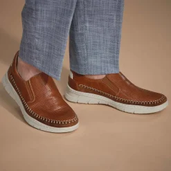 Mocassins cuir aéré confort