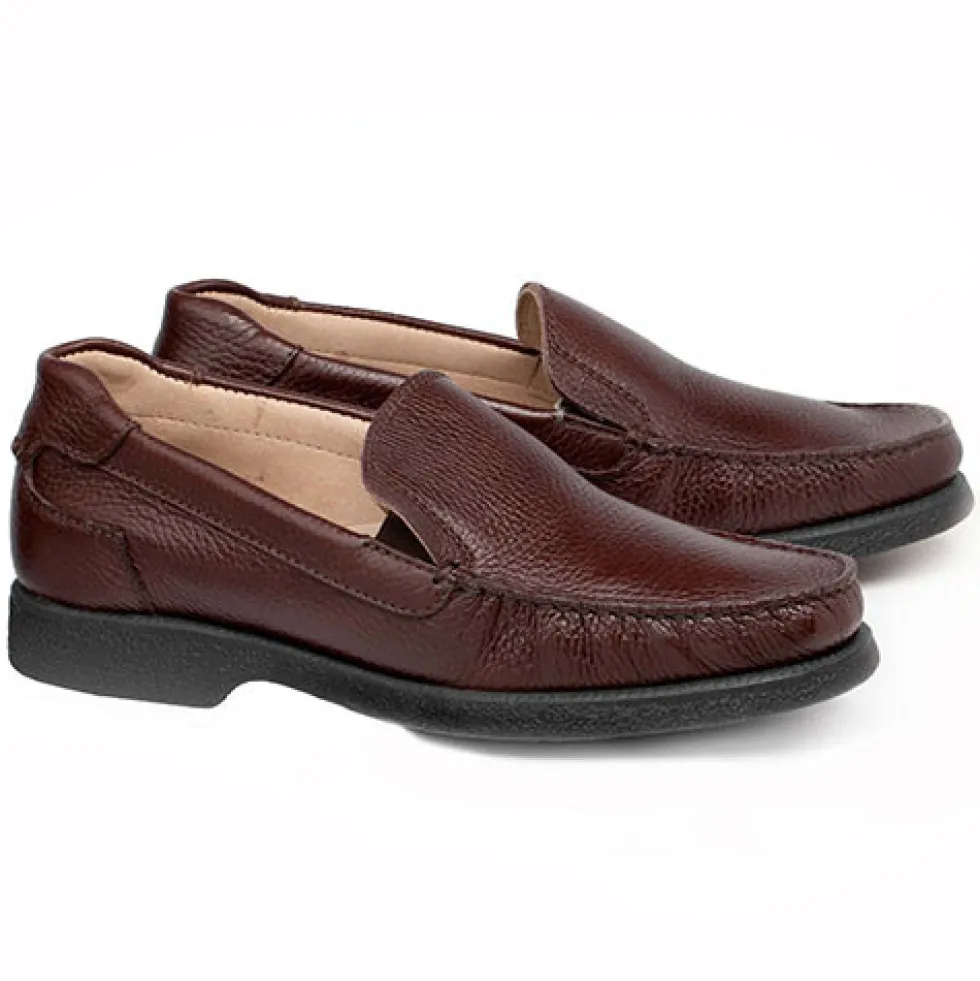 Mocassins cuir grainé