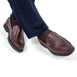 Mocassins cuir grainé