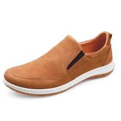 Mocassins cuir terracotta