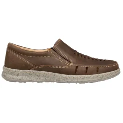 Mocassins massants en cuir aéré