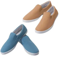 Mocassins toile mémoire de forme - les 2 paires