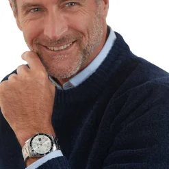 Montre en acier homme radiopilotée