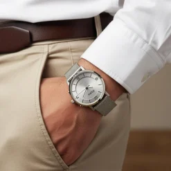 Montre solaire acier