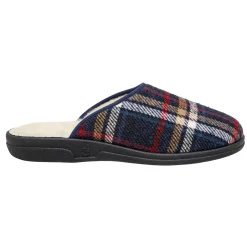 Mules carreaux laine