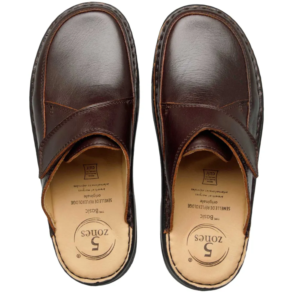 Mules cuir 5 zones